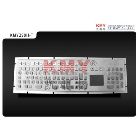 IP65 Metal Kiosk Keyboard with Touchpad  KMY299HT